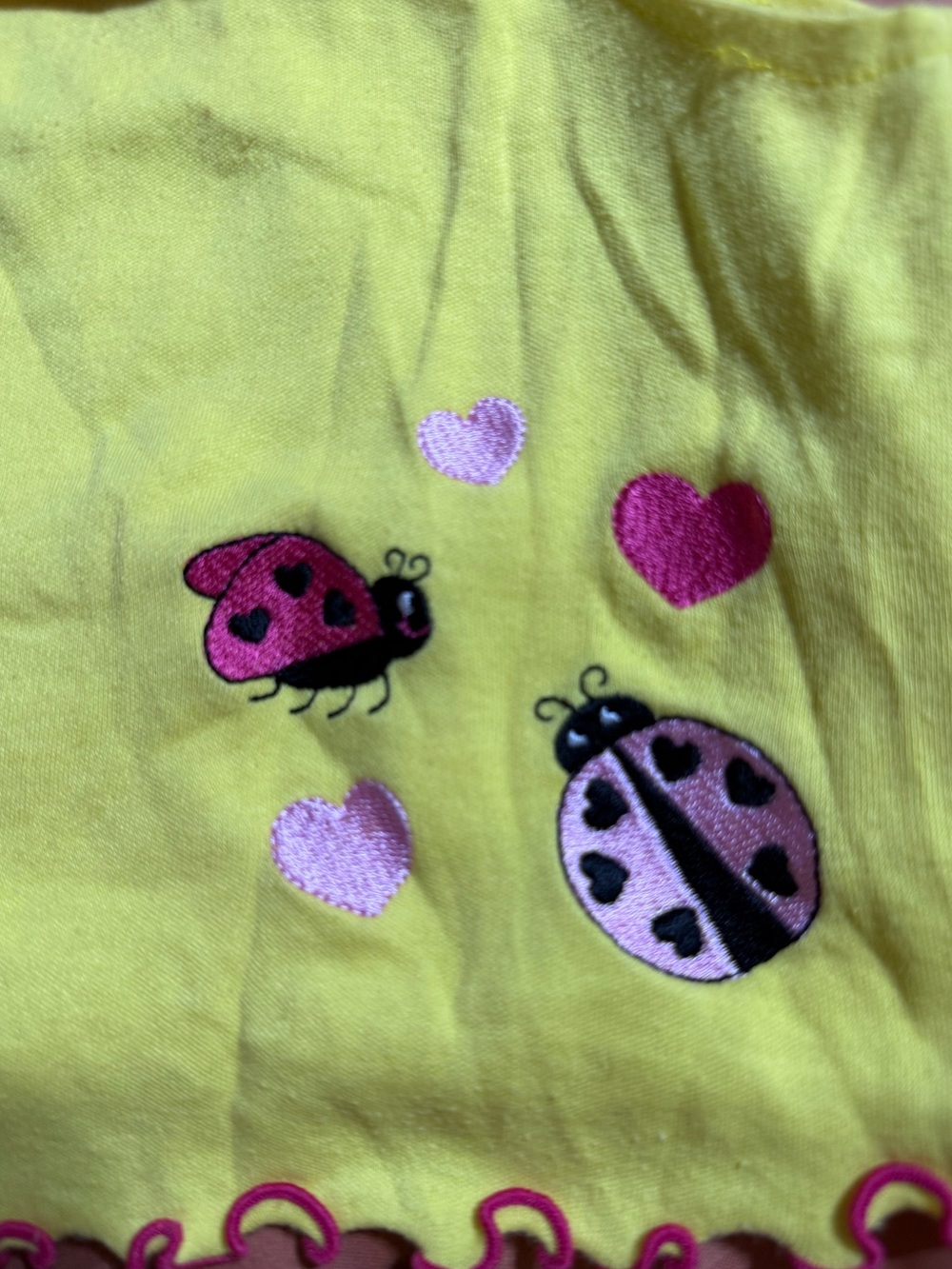 Kidgets Yellow Ladybug Ruffle Tank & Shorts Set - Picture 3 of 4